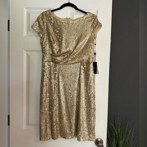 Gold Sequin Dress
